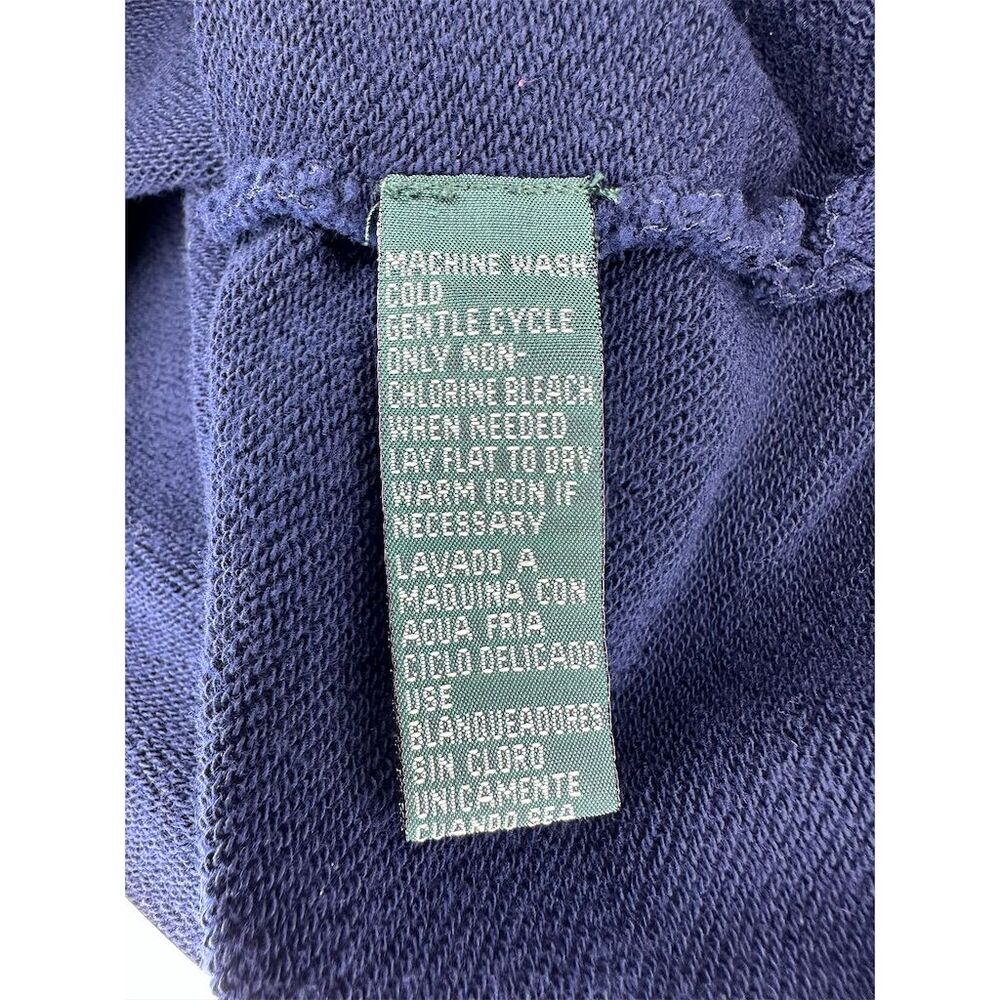 Ralph Lauren Women's Nautical Striped Sweater Blue M Petite Long Sleeve - Picture 8 of 8